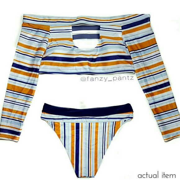 LAST ONE swimsuit bikini long sleeve rashguard - Picture 2 of 6